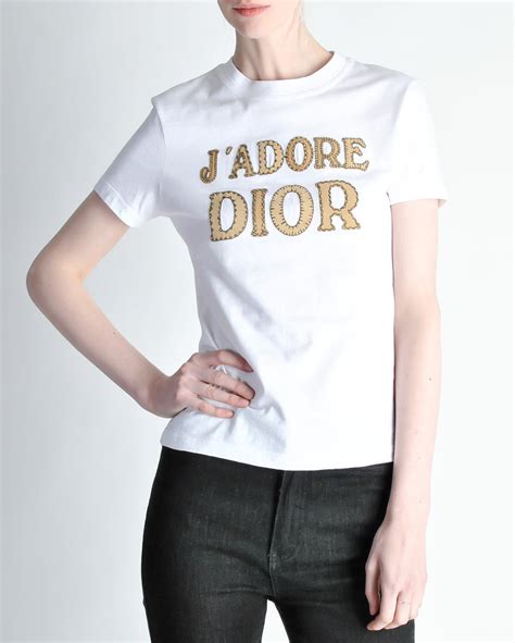 christian dior white t shirt womens